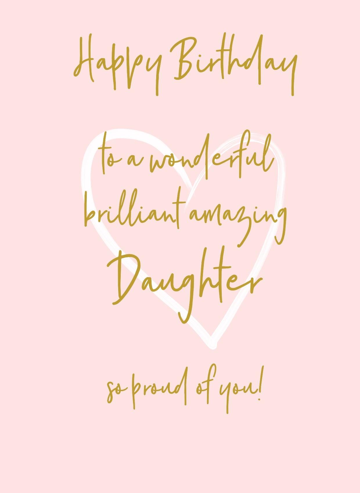 Wonderful You Daughter Birthday Card - Foil