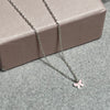 Pink Butterfly Sterling Silver Children's Necklace