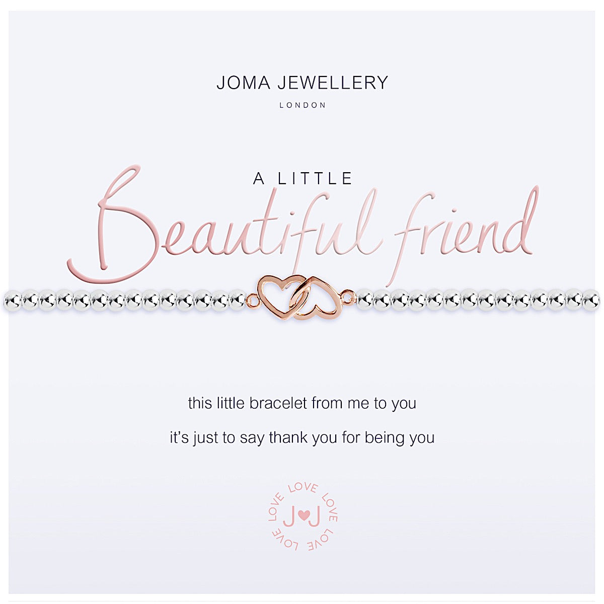 Joma Jewellery A Little Beautiful Friend Bracelet Rose Gold