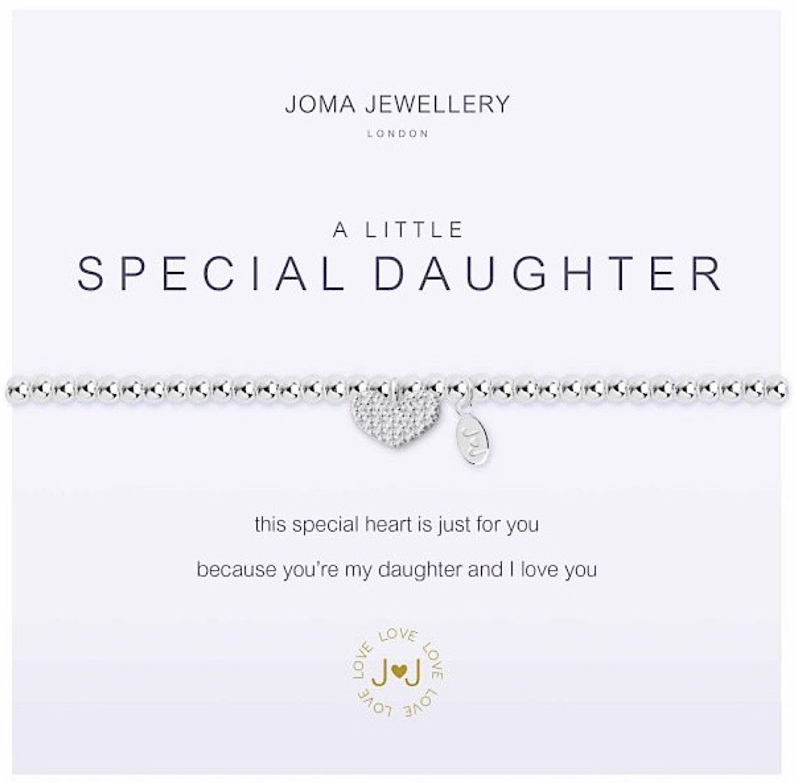 Joma Jewellery a little Special Daughter Bracelet heart – More