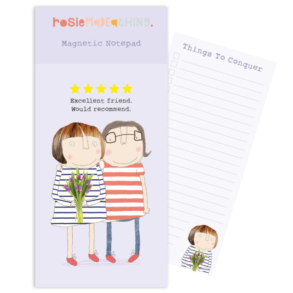 Rosie Made a Thing Five Star Friend Magnetic Notepad