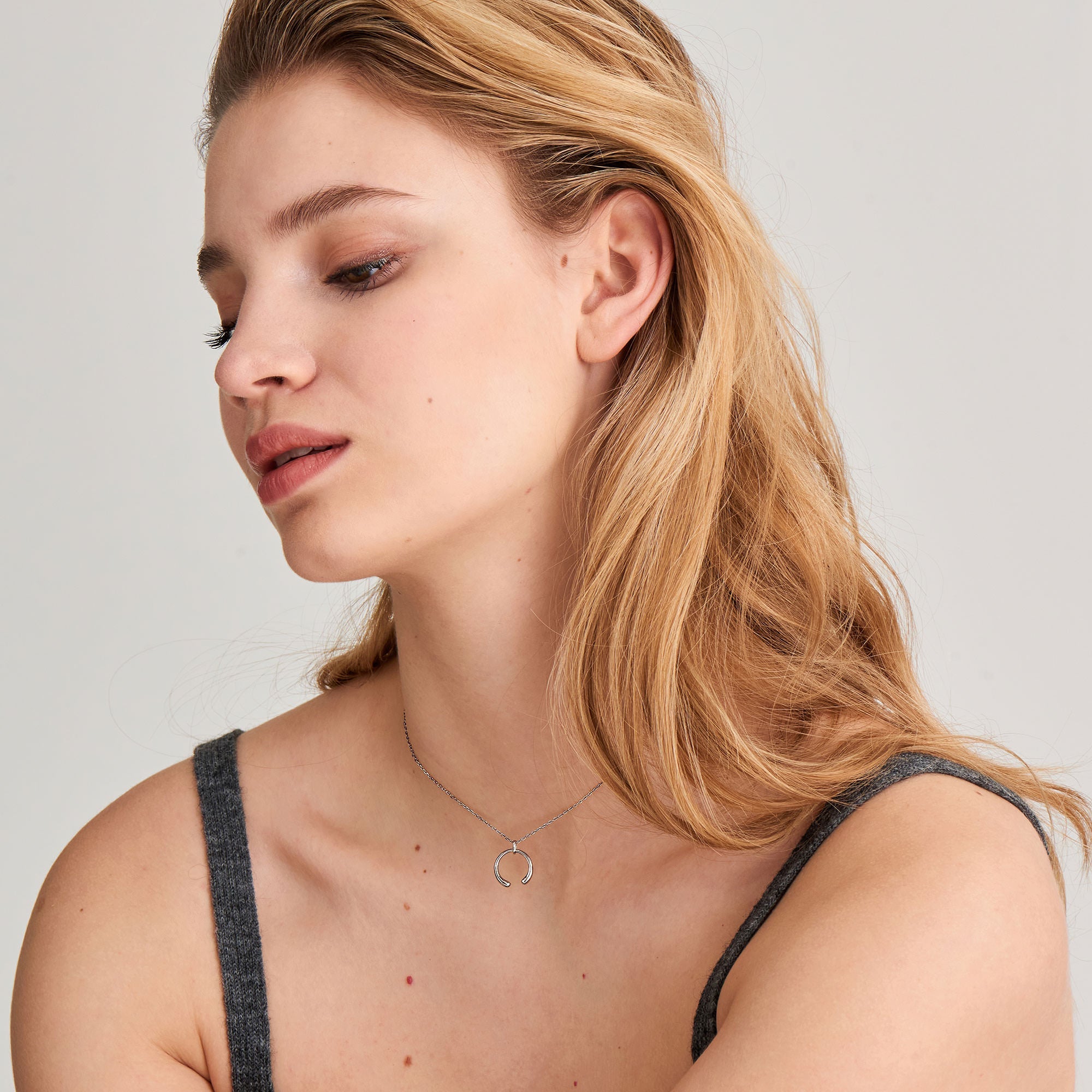 Sterling Silver Luxe Curve Necklace