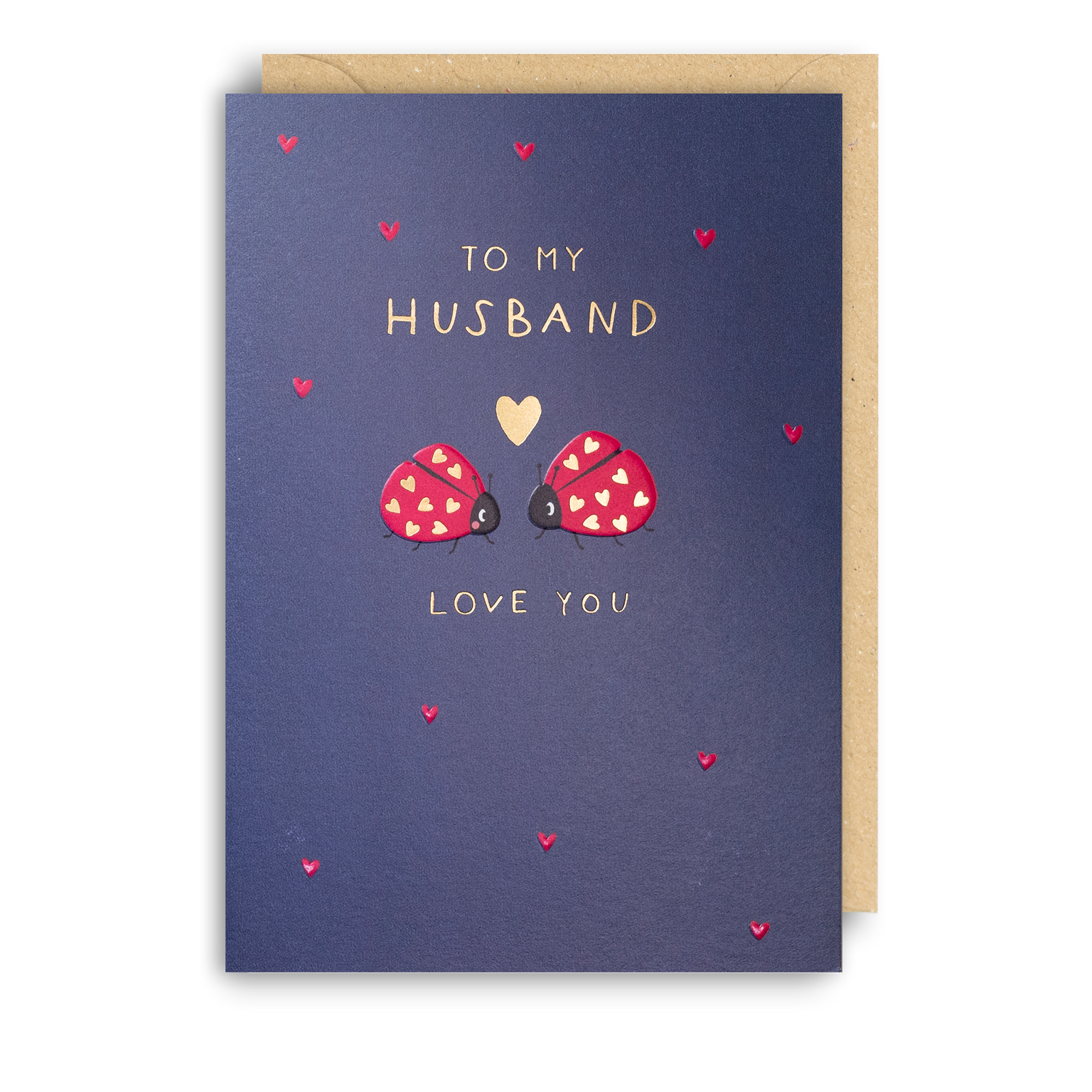 Moments Husband Ladybird Birthday Card