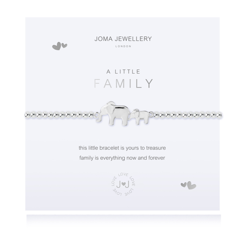 Joma Jewellery a little Family Bracelet - Elephants