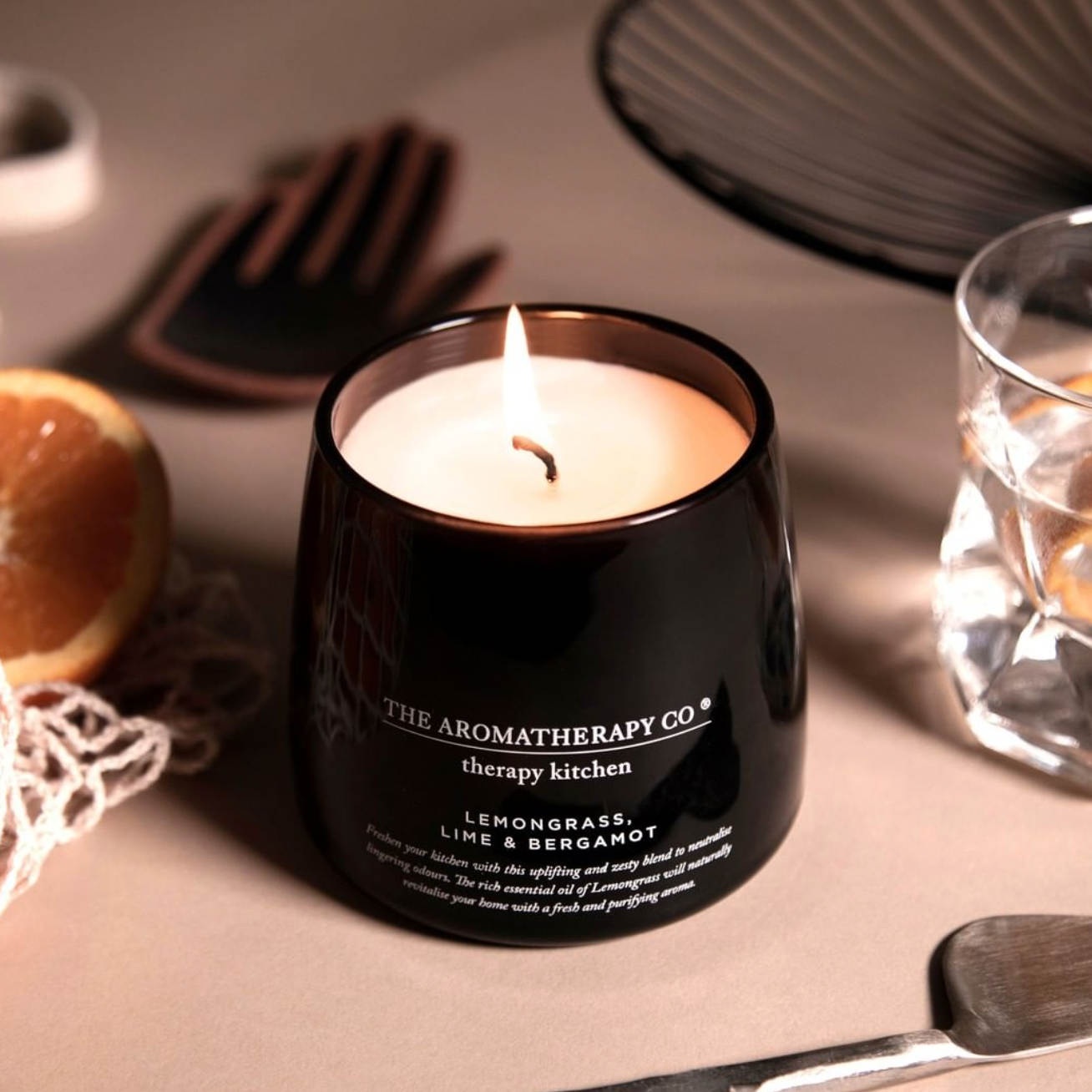 The Aromatherapy Co Therapy Kitchen Lemongrass,Lime & Bergamot Candle