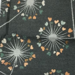 Rose Grey Dandelion Scarf