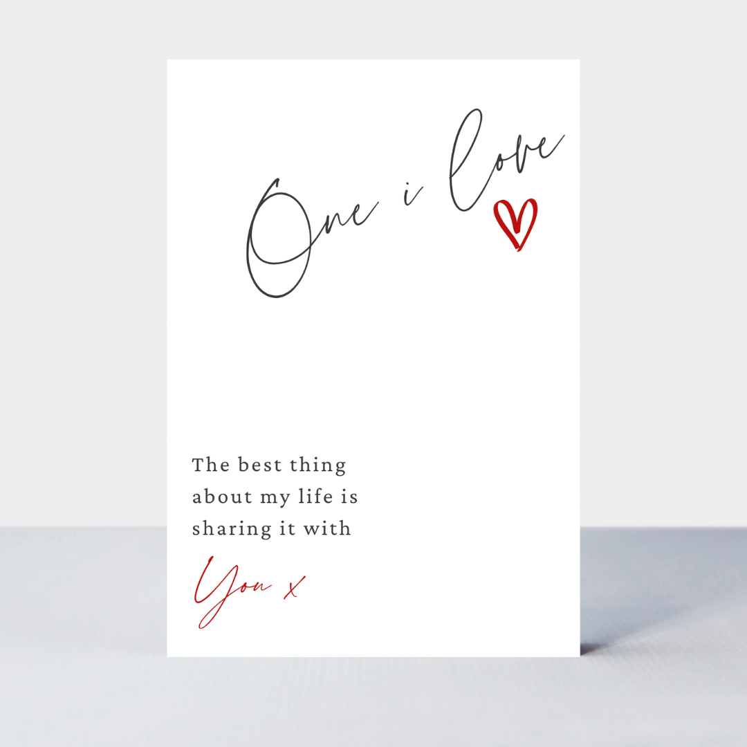 Love Notes One I Love Card - More Than Just a Gift | Narborough Hall