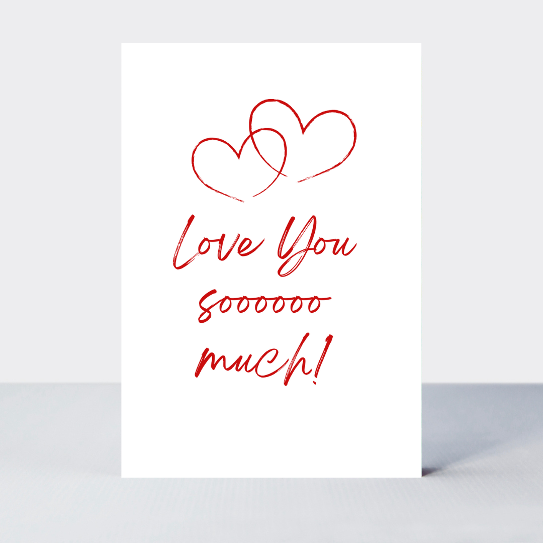 XOXO Love You So Much Card