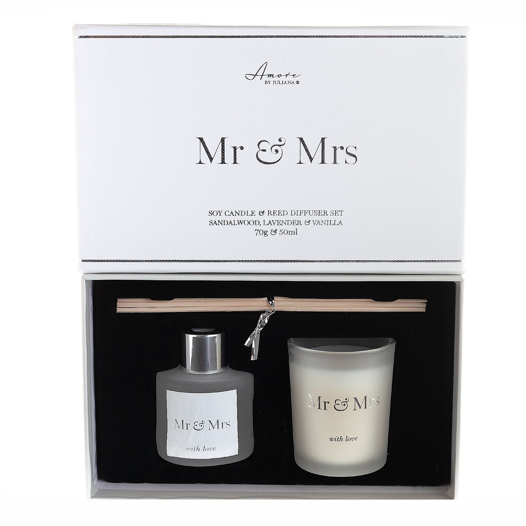 Amore - Mr & Mrs Diffuser and Candle Set