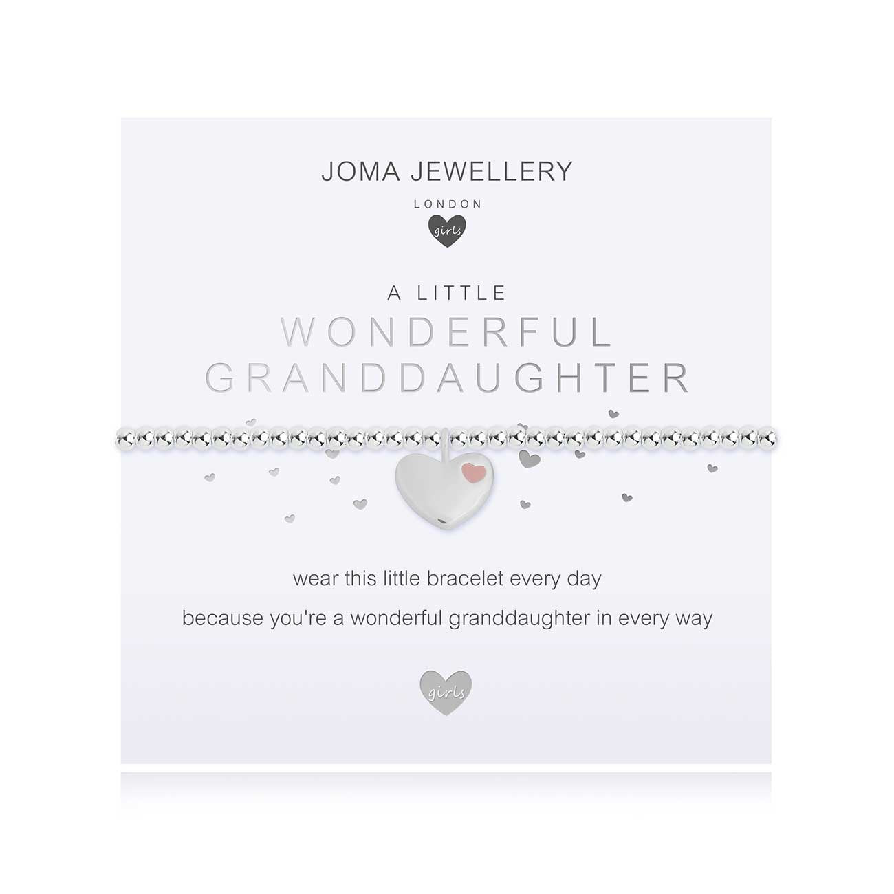 Joma Jewellery Children's a little Wonderful Granddaughter Bracelet | More Than Just A Gift | Authorised Joma Jewellery Stockist| More Than Just A Gift