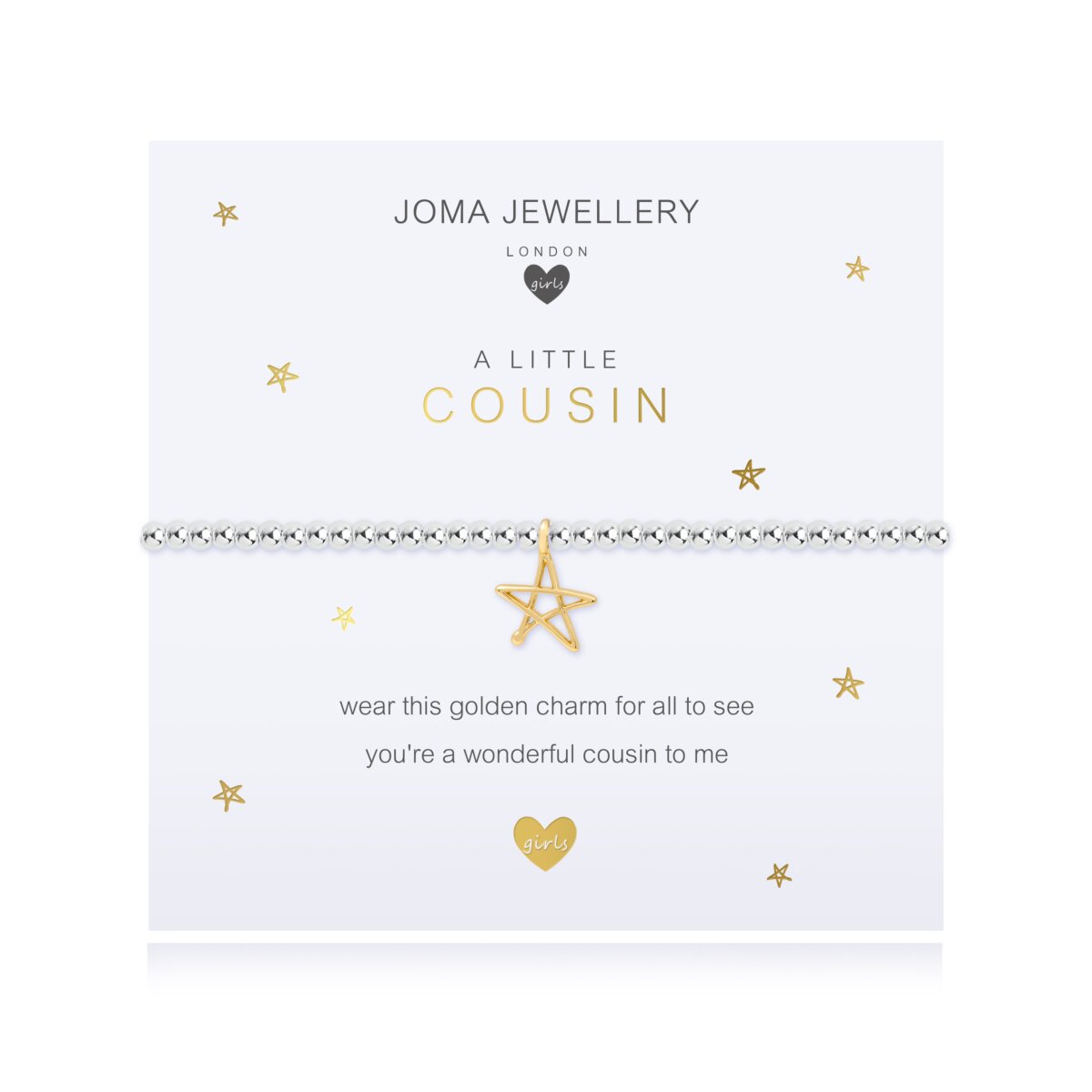 Joma Jewellery Girls a little Cousin Bracelet Star