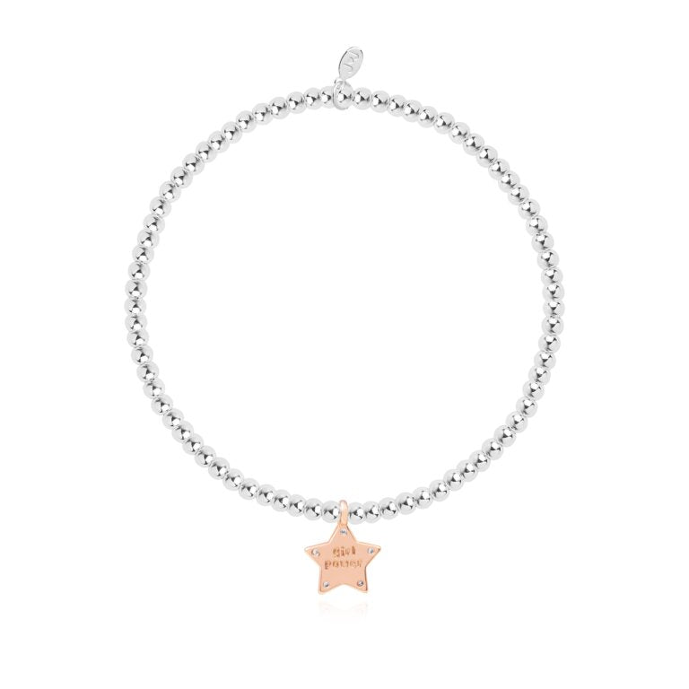 Joma Jewellery Girls a little Girl Power Bracelet - Star