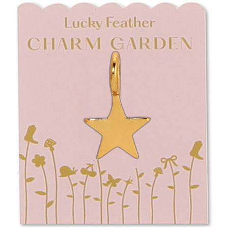 Lucky Feather - Charm Garden - Star Charm - Gold