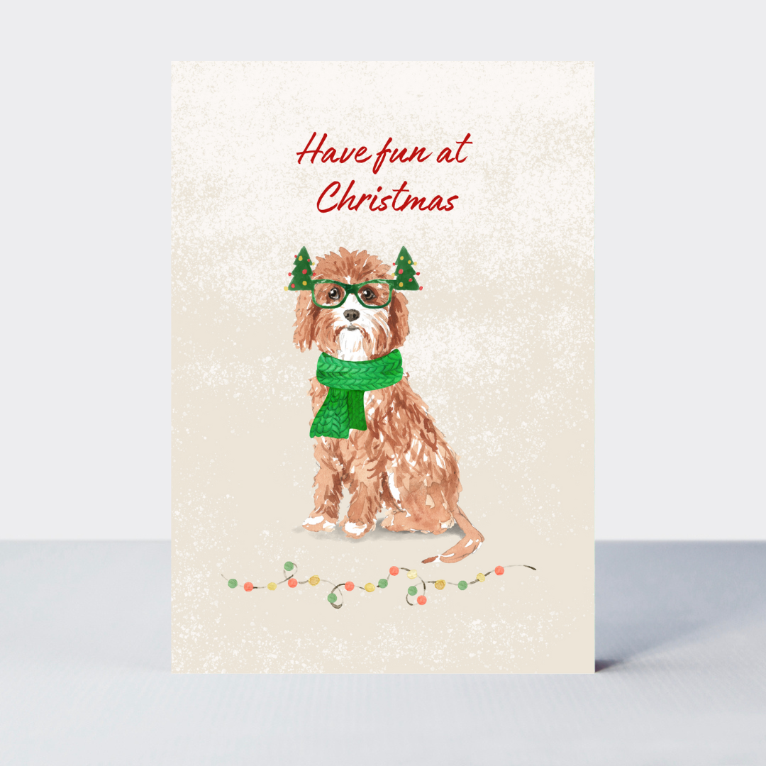 Pawfect Christmas Have Fun Dog Card