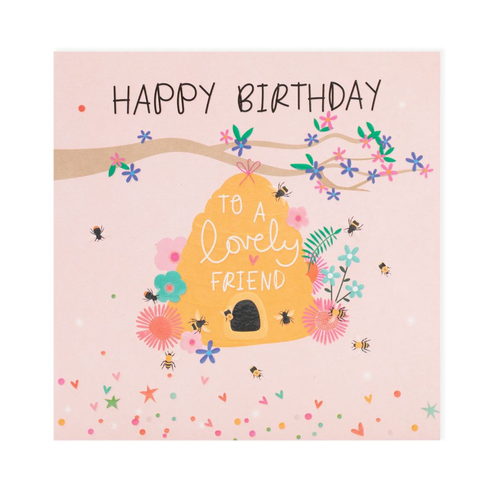 Electric Dreams Lovely Friend Flowers Card