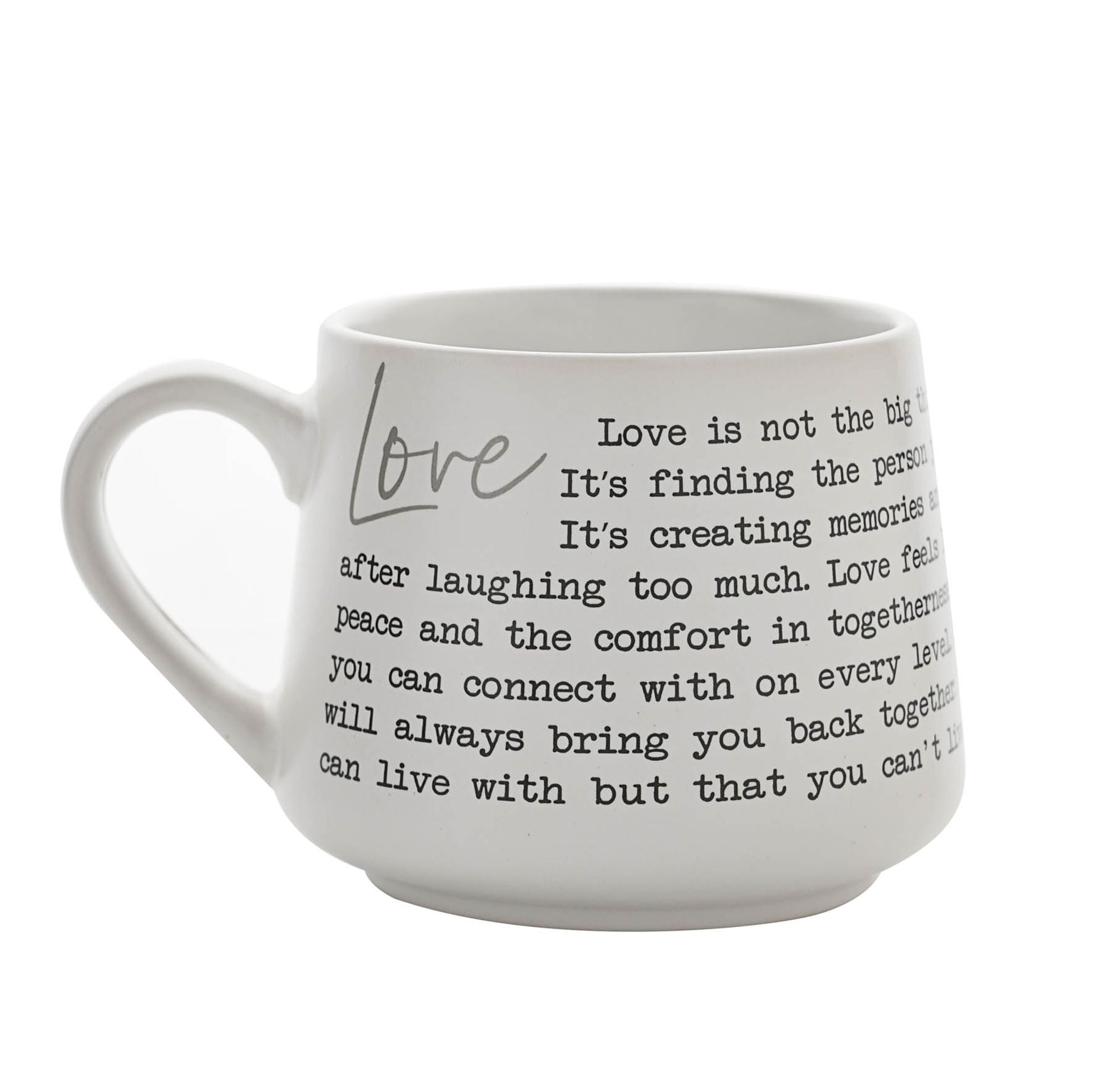 Moments Stoneware Mug - Love