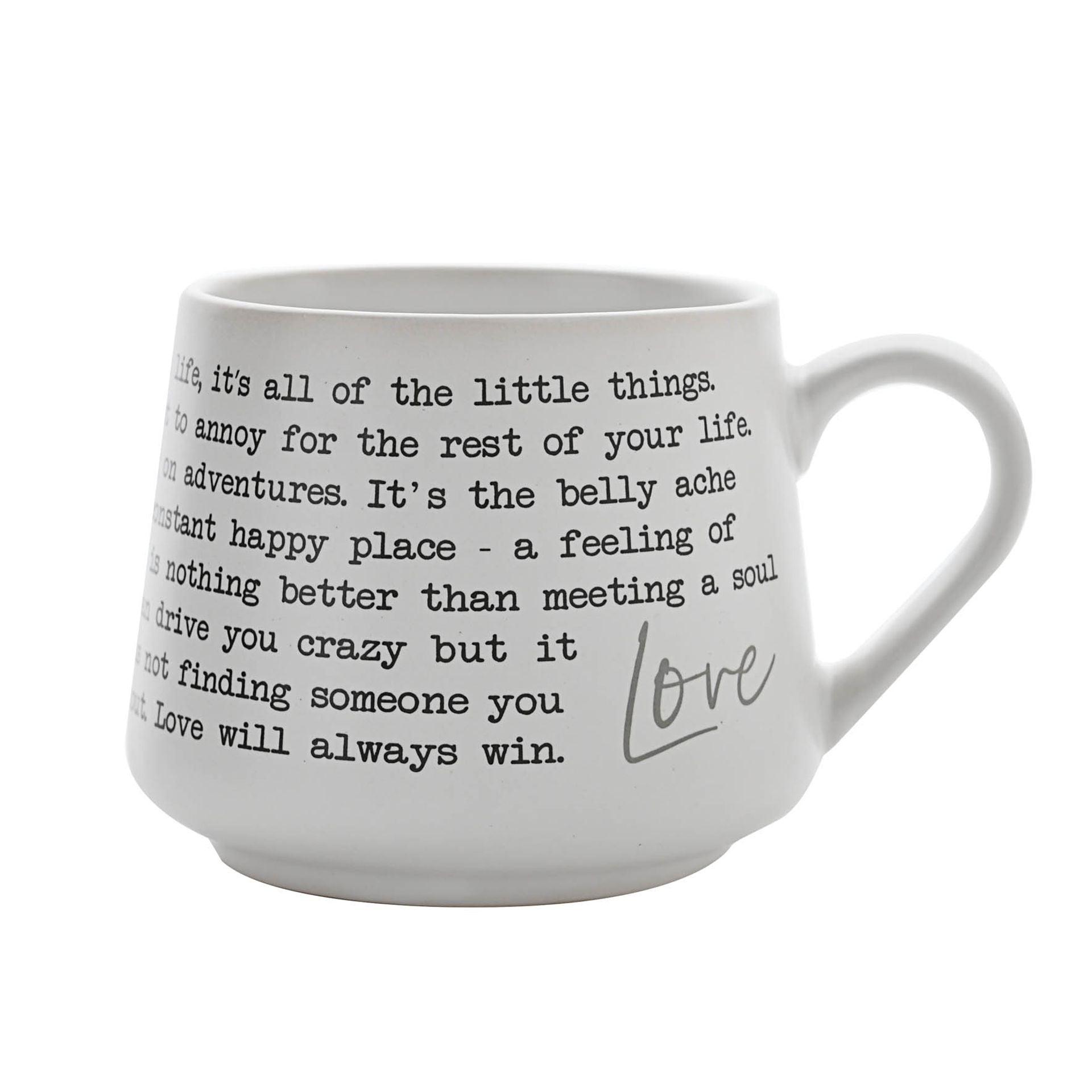 Moments Stoneware Mug - Love