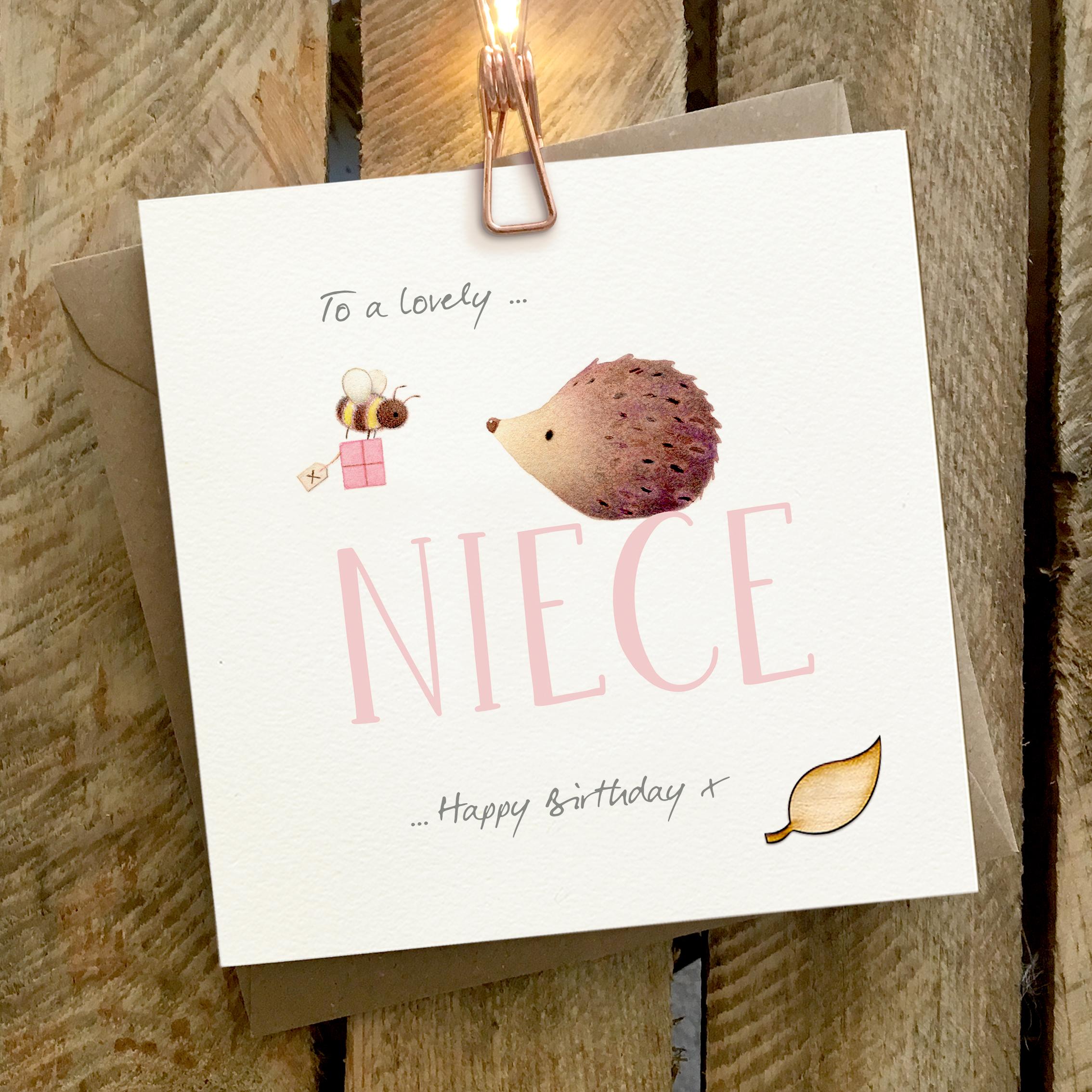 Ginger Betty Niece Birthday Card