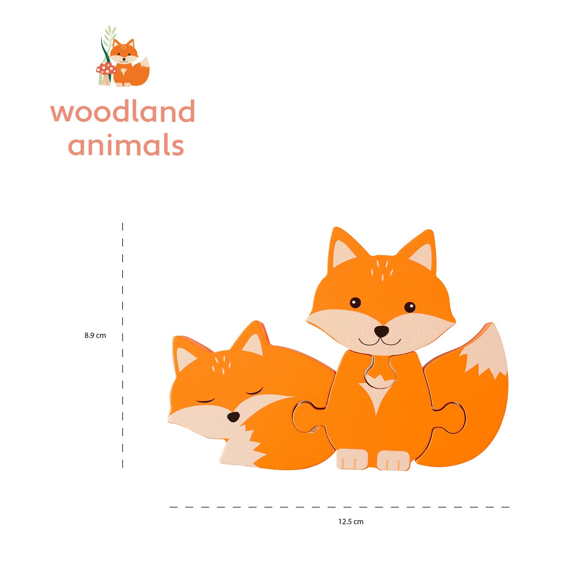 Orange Tree Toys - Woodland Fox Wooden Puzzle