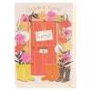 Louise Tiler - Door & Flowers New Home Card