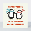 Petimo - Polar Party Grandparents Great Christmas Penguins Card