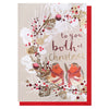 Louise Tiler - To You Both At Christmas Robins & Wreath