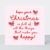 Petimo - Beauregarde Christmas That Make You Happy Bows Card