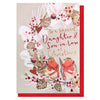 Louise Tiler - Daughter & Son-in-Law Christmas Robins Card