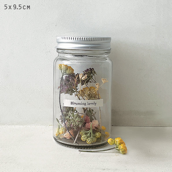 East Of India Dried Flower Jar Blooming Lovely