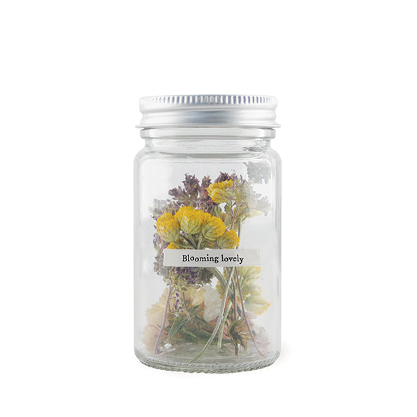 East Of India Dried Flower Jar Blooming Lovely
