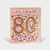 Cath Kidston Floral 80th Birthday Card