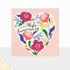 Aurora Wife Anniversary Floral Heart Card