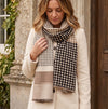 Loxley Lane Black Patterned Pashmina Multi Spot