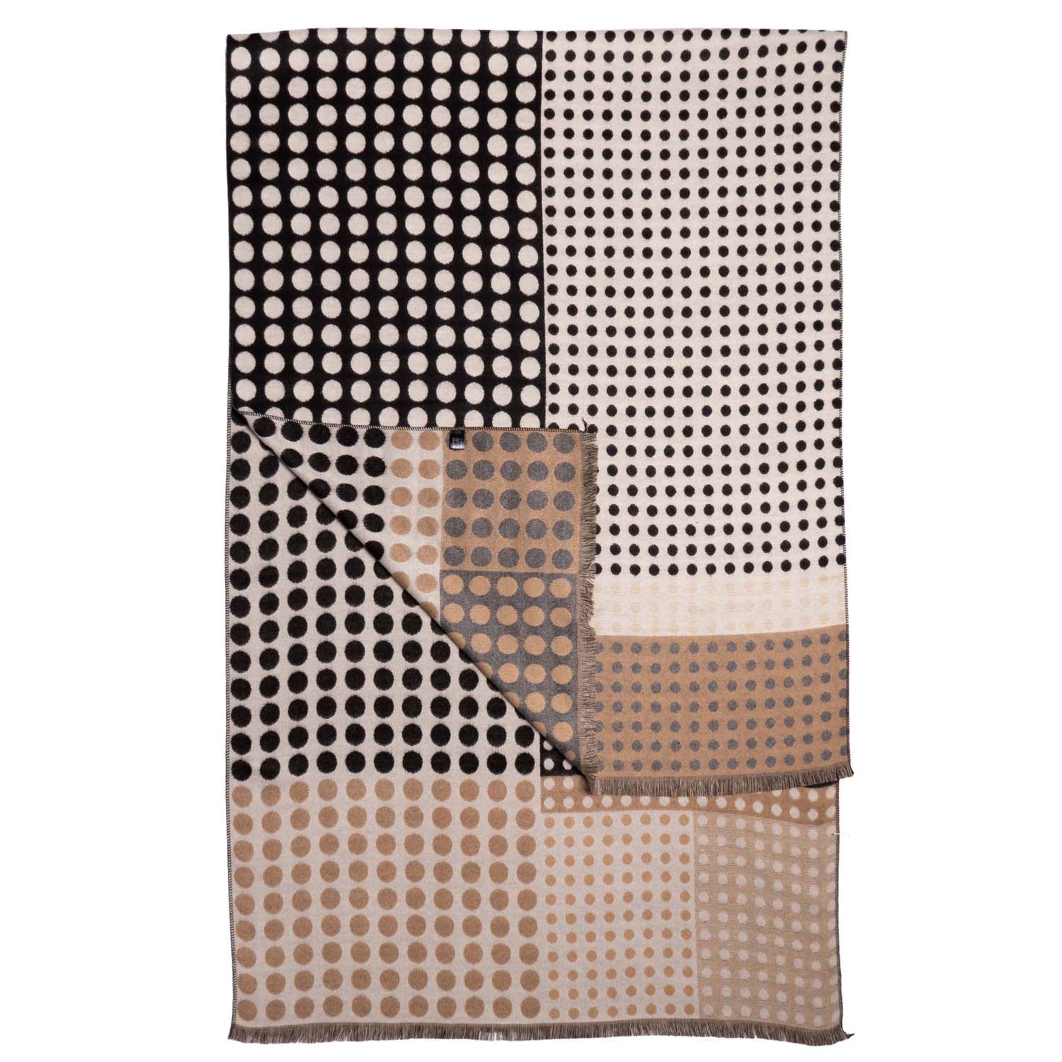 Loxley Lane Black Patterned Pashmina Multi Spot