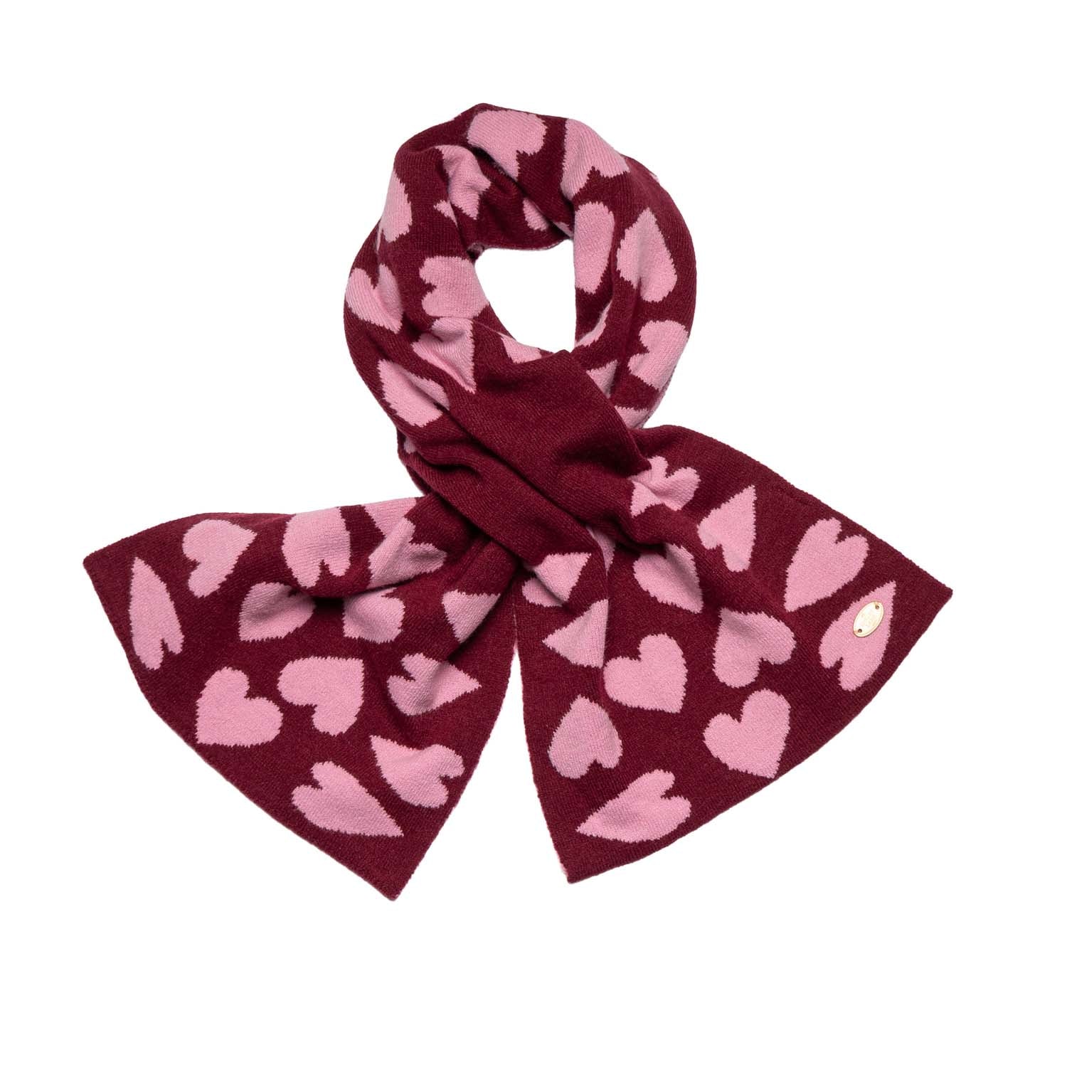 Loxley Lane Pink & Burgundy Pull-Through Hearts