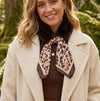 Loxley Lane Chocolate Collar Faux Fur and Animal Print