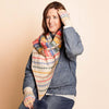 Zelly Pom Pom Scarf Wave Blue