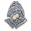 Zelly Pull Thru Scarf Heart Blue