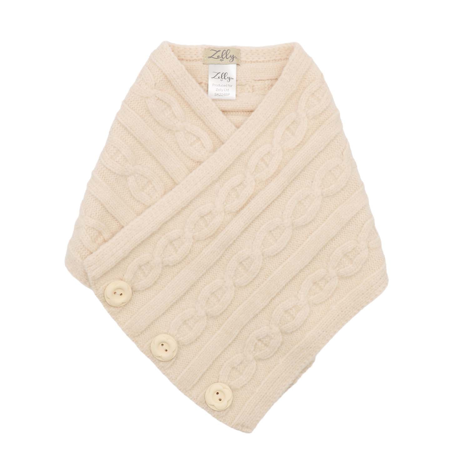 Zelly Button Tippet Cream