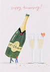 Momento Anniversary Champagne Card