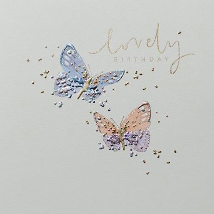 Orelia Butterflies Birthday Card