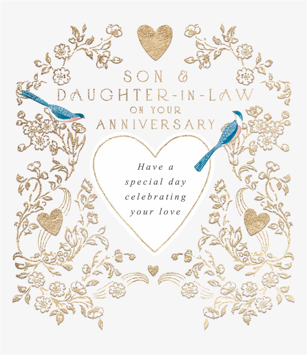 Reflections Son and Daughter-In-Law Anniversary Card