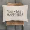 East of India You + Me = Happiness Cushion