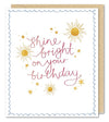 Mimosa Shine Bright Birthday Card