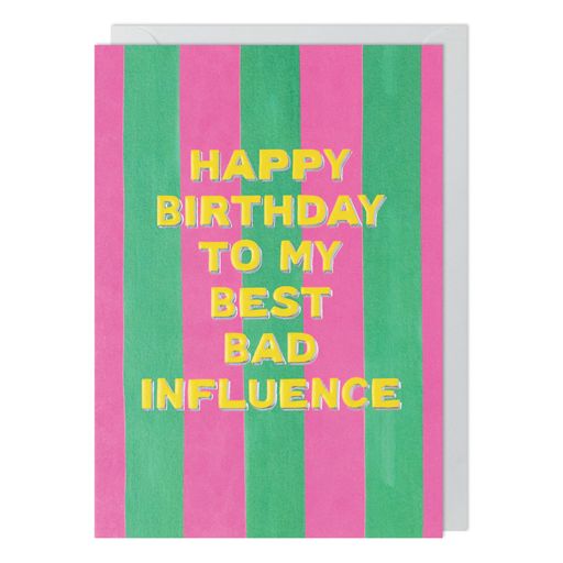 Glow Up Best Bad Influence Card