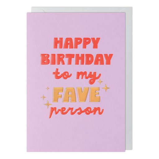 Glow Up Fave Person Birthday Card - More Than Just a Gift | Narborough Hall
