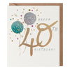 Bubbly 40th Birthday Card