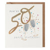 Bubbly 50th Birthday Card