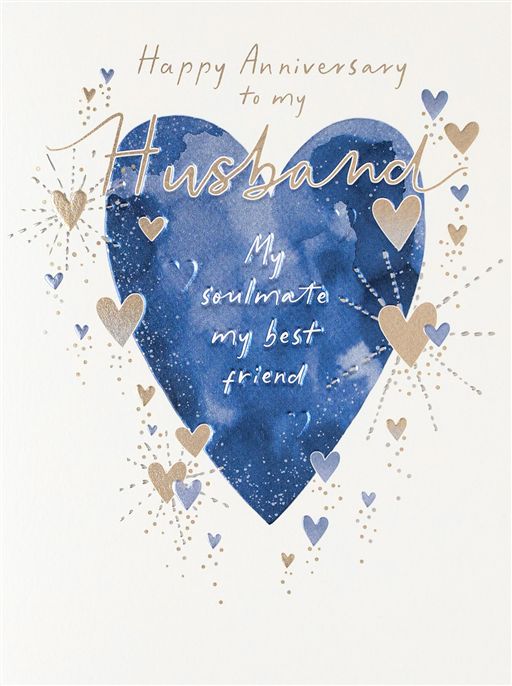 Reflections Happy Anniversary Husband Card