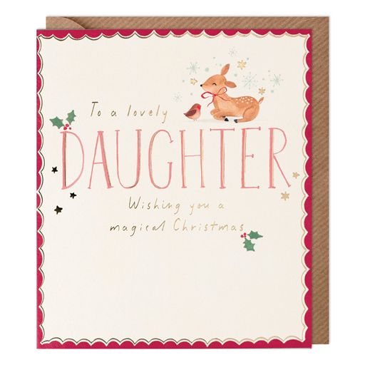 Ciao Bella Lovely Daughter Christmas Card